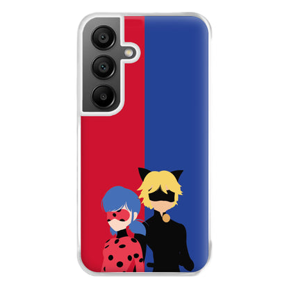 Red And Blue Phone Case for Galaxy A55