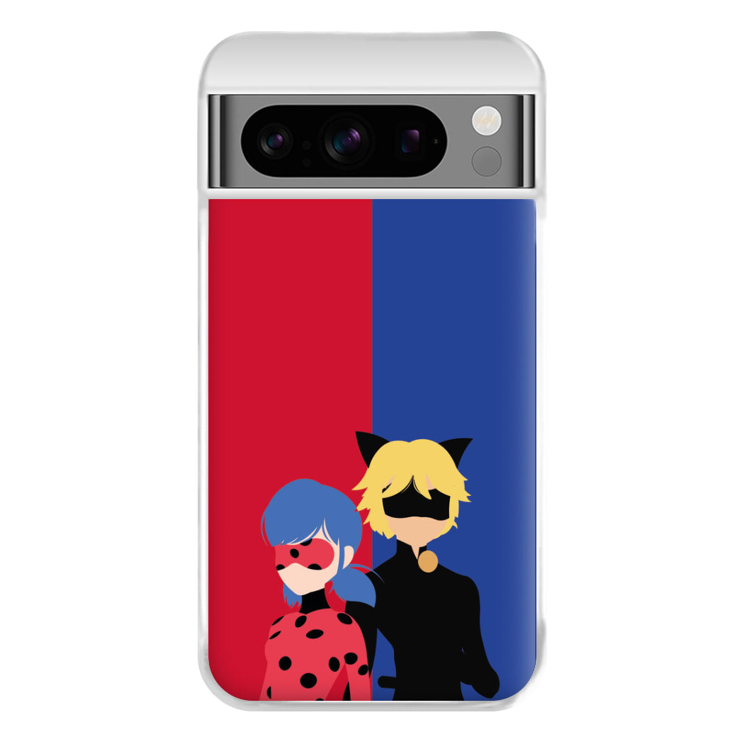 Red And Blue Phone Case for Google Pixel 8 Pro