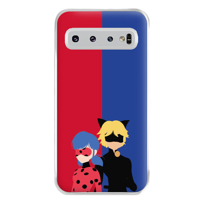 Red And Blue Phone Case for Galaxy S10 Plus