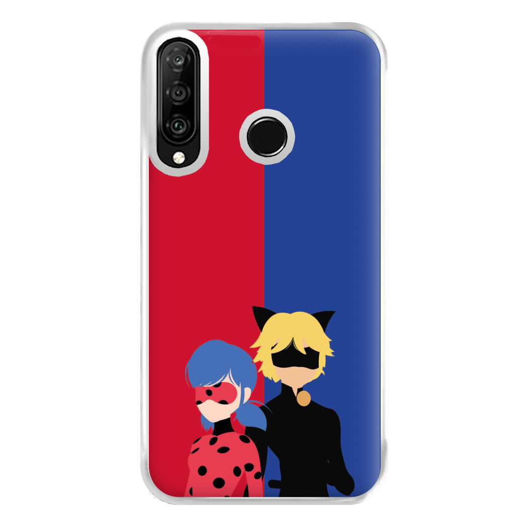 Red And Blue Phone Case for Huawei P30 Lite