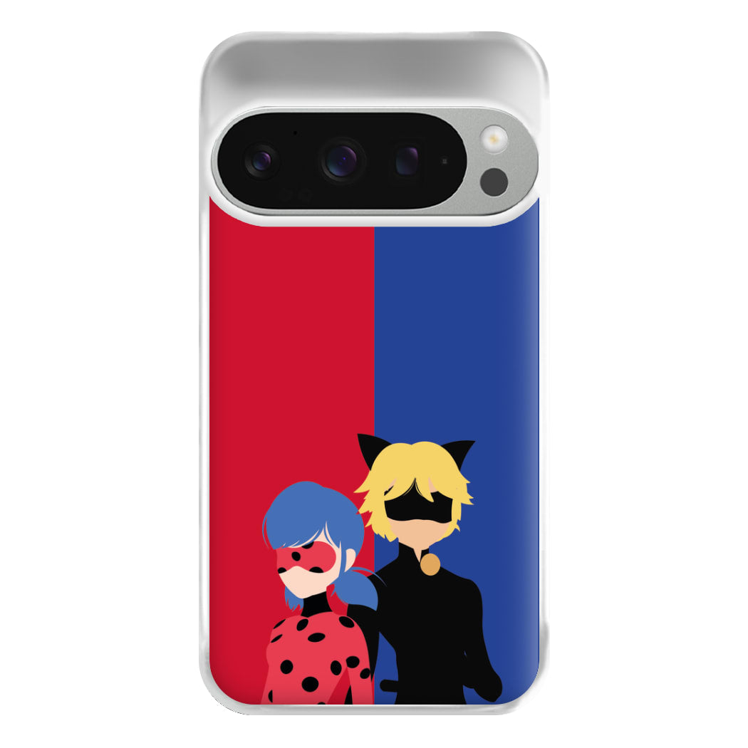 Red And Blue Phone Case for Google Pixel 9 Pro XL