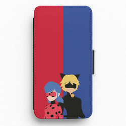 Red And Blue Flip / Wallet Phone Case
