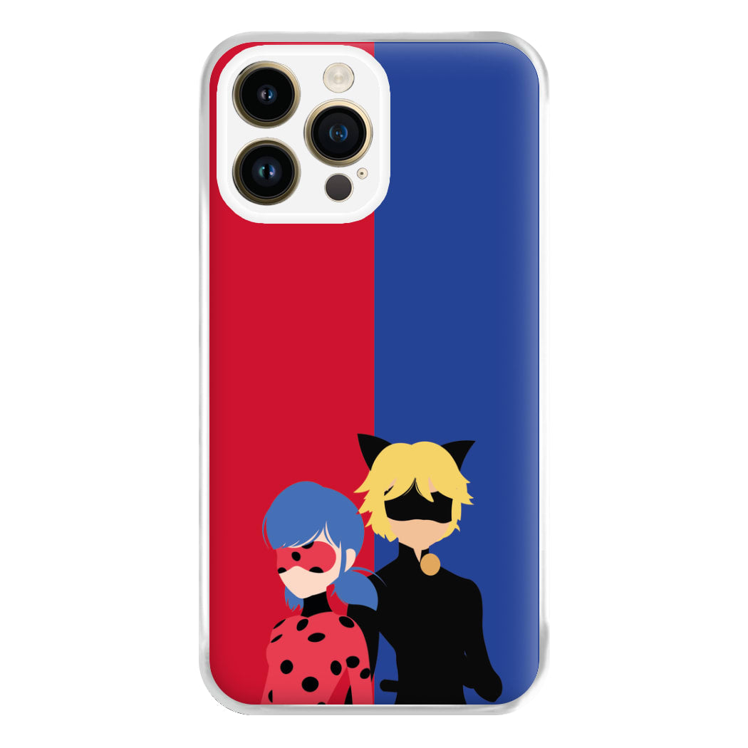 Red And Blue Phone Case for iPhone 14 Pro Max