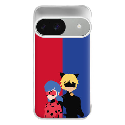 Red And Blue Phone Case for Google Pixel 9 / 9 Pro