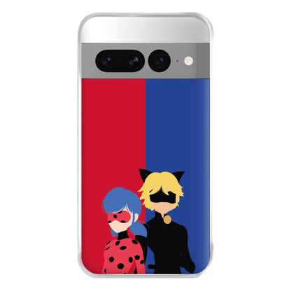 Red And Blue Phone Case for Google Pixel 7 Pro