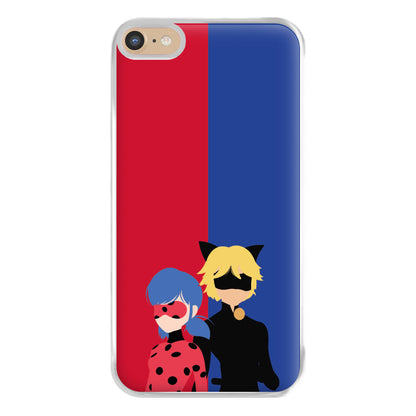 Red And Blue Phone Case for iPhone 6 Plus / 7 Plus / 8 Plus