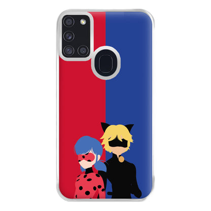 Red And Blue Phone Case for Galaxy A21s