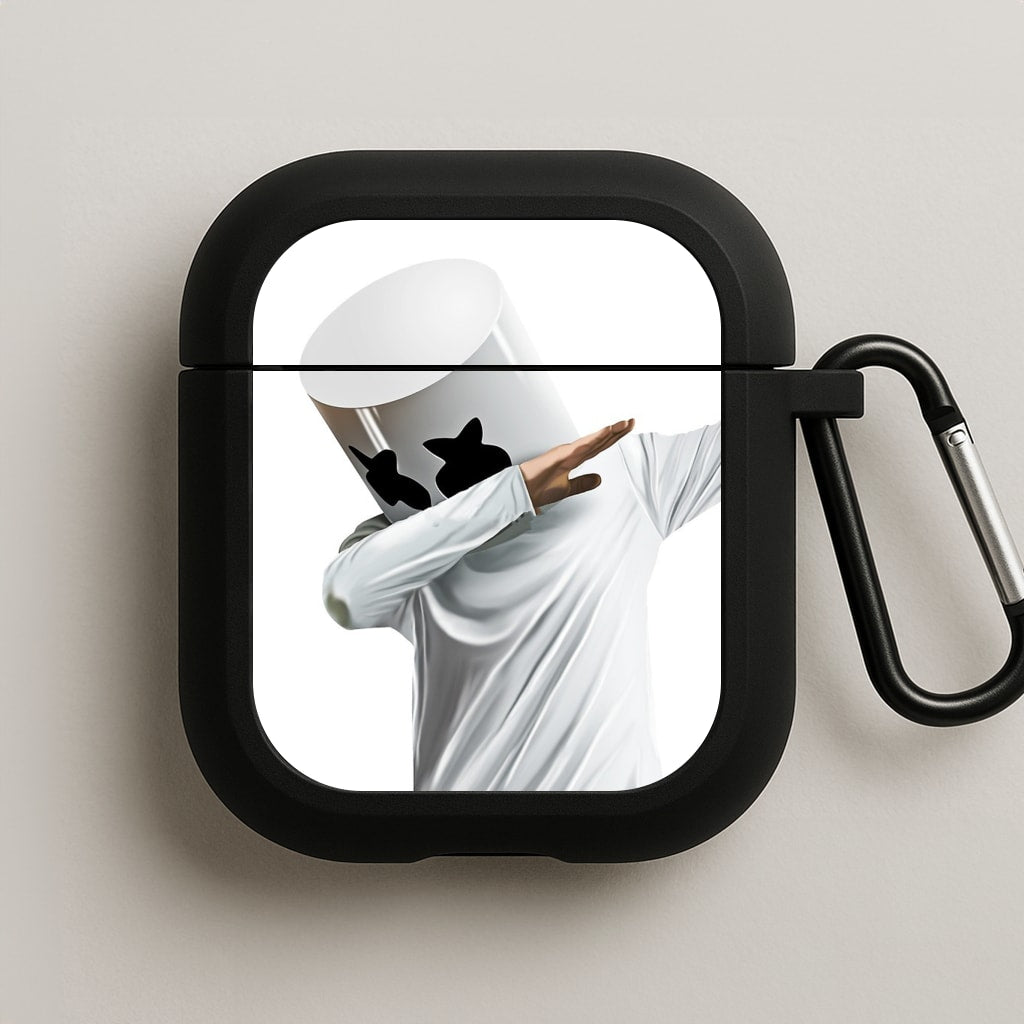 White Helmet DJ Dab AirPods Case