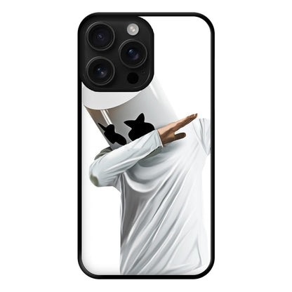 White Helmet DJ Dab Phone Case for iPhone 16 Pro Max