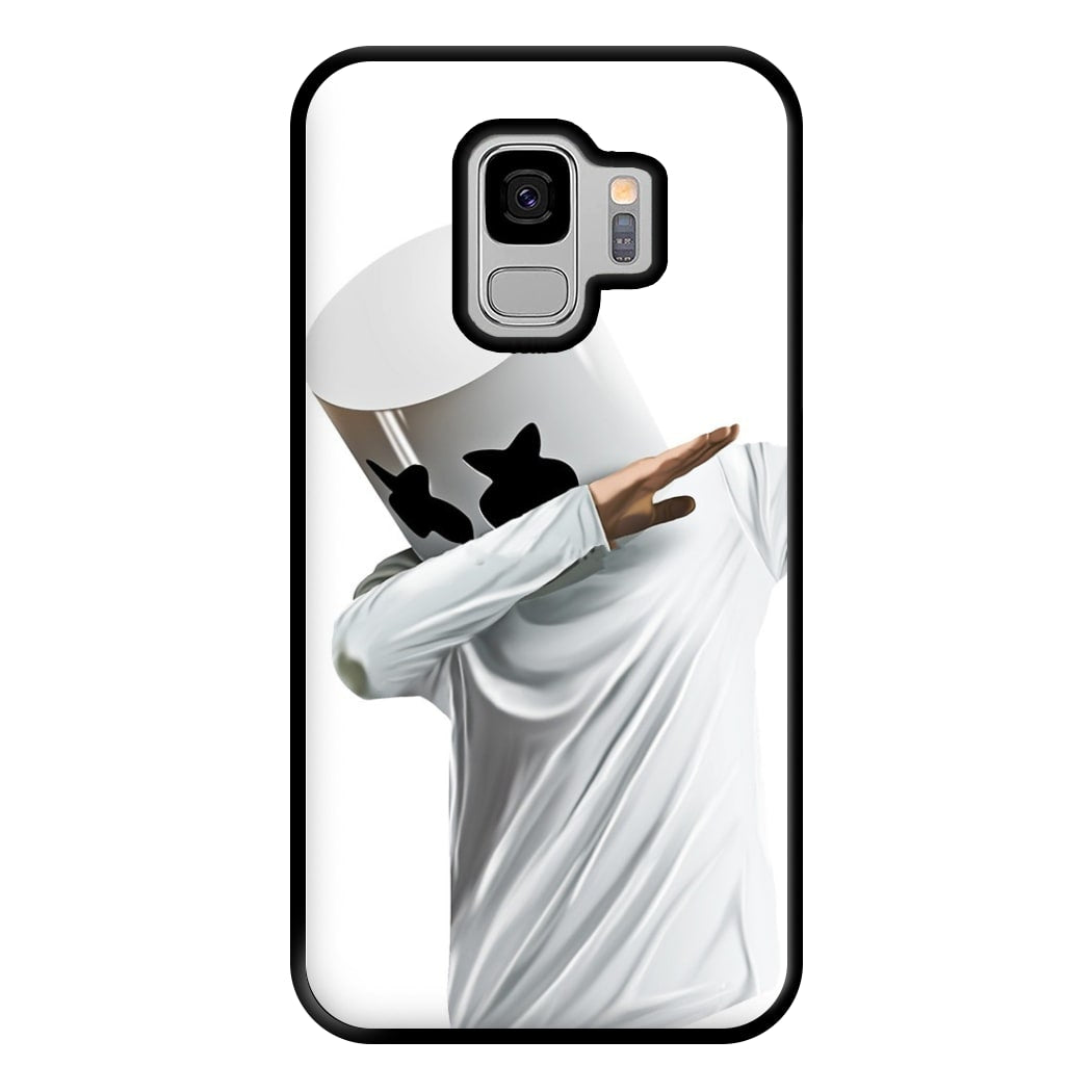 White Helmet DJ Dab Phone Case for Galaxy S9 Plus