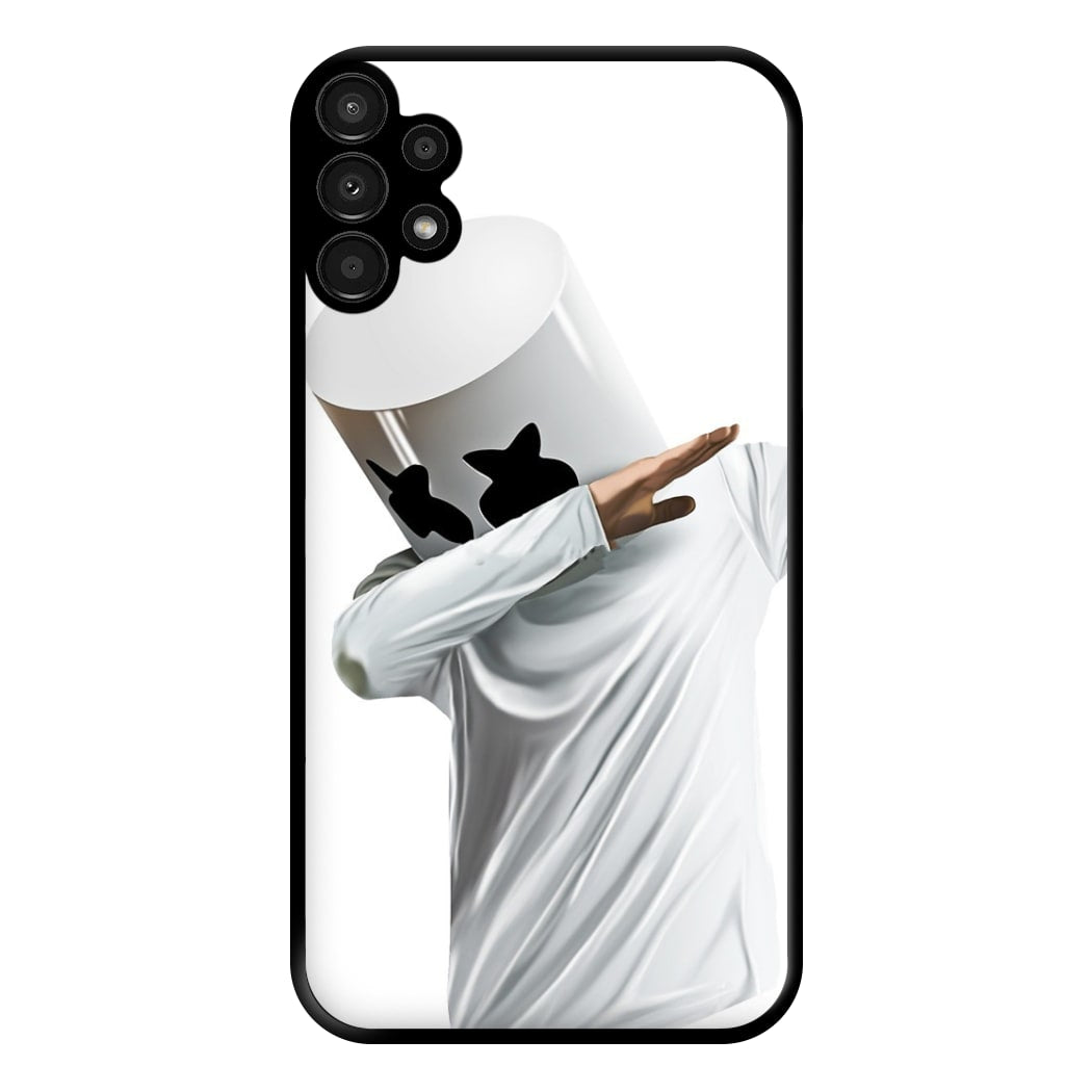 White Helmet DJ Dab Phone Case for Galaxy A13