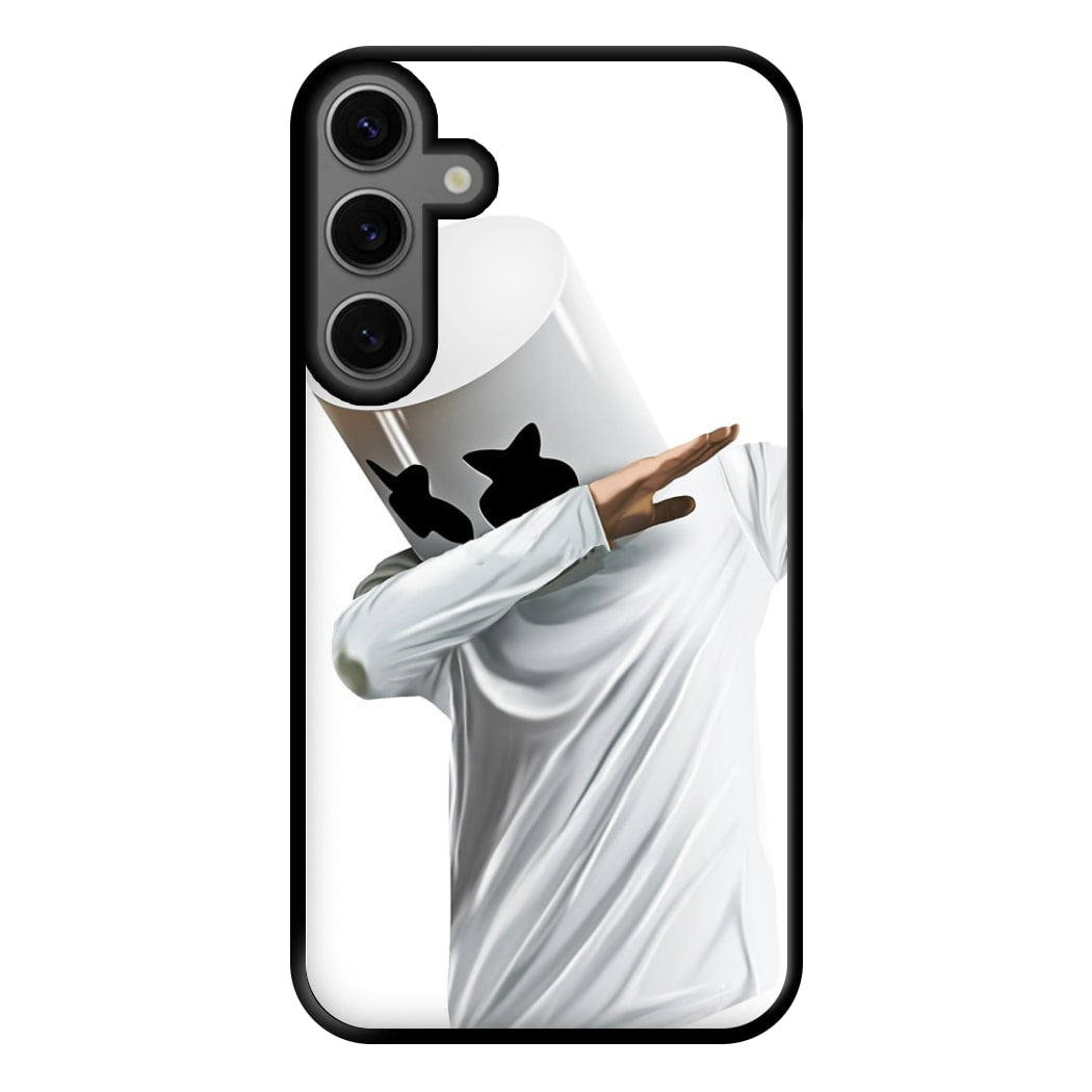 White Helmet DJ Dab Phone Case for Galaxy S23FE