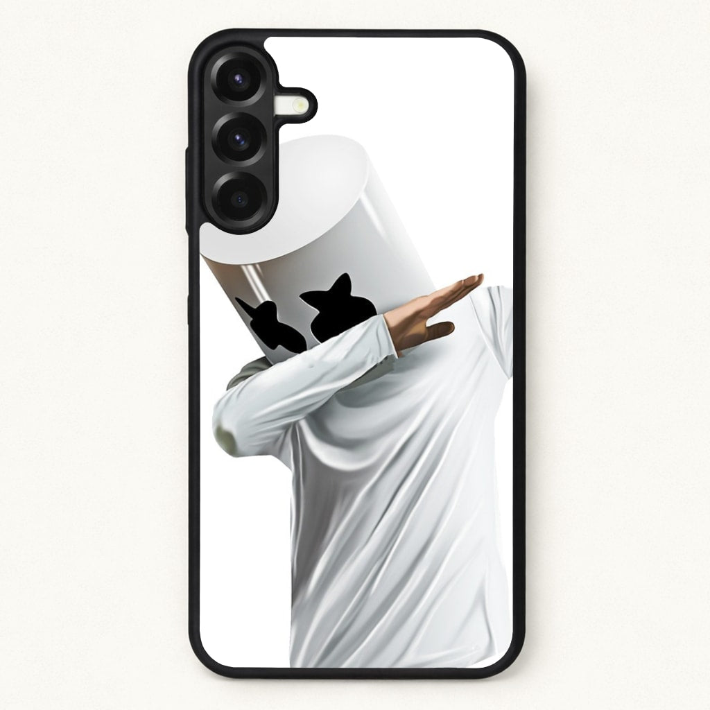 White Helmet DJ Dab Phone Case for Galaxy A37