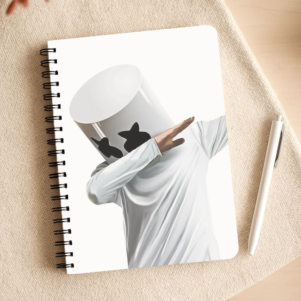 White Helmet DJ Dab Notepad