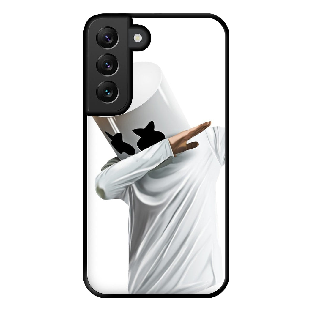 White Helmet DJ Dab Phone Case for Galaxy S22 Plus