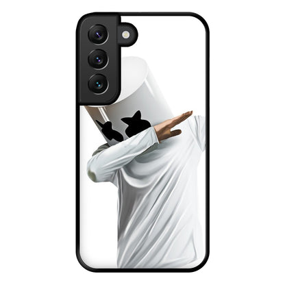 White Helmet DJ Dab Phone Case for Galaxy S22 Plus