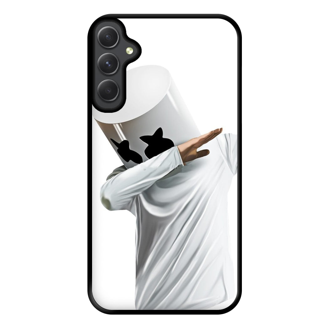 White Helmet DJ Dab Phone Case for Galaxy A54