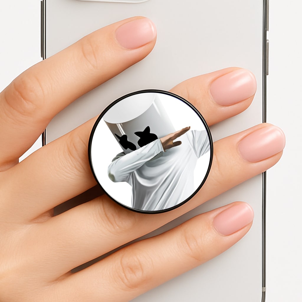 White Helmet DJ Dab Phone Grip