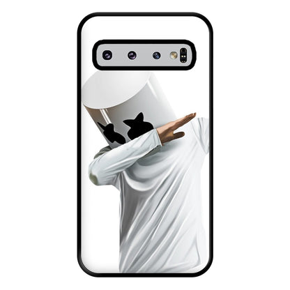 White Helmet DJ Dab Phone Case for Galaxy S10 Plus