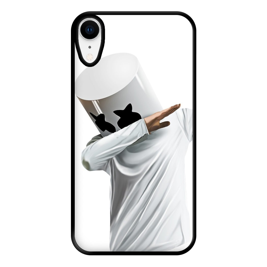 White Helmet DJ Dab Phone Case for iPhone XR