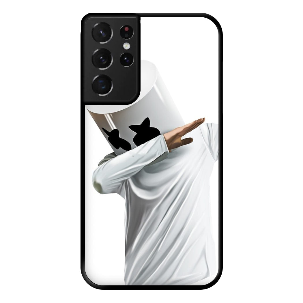 White Helmet DJ Dab Phone Case for Galaxy S21 Ultra