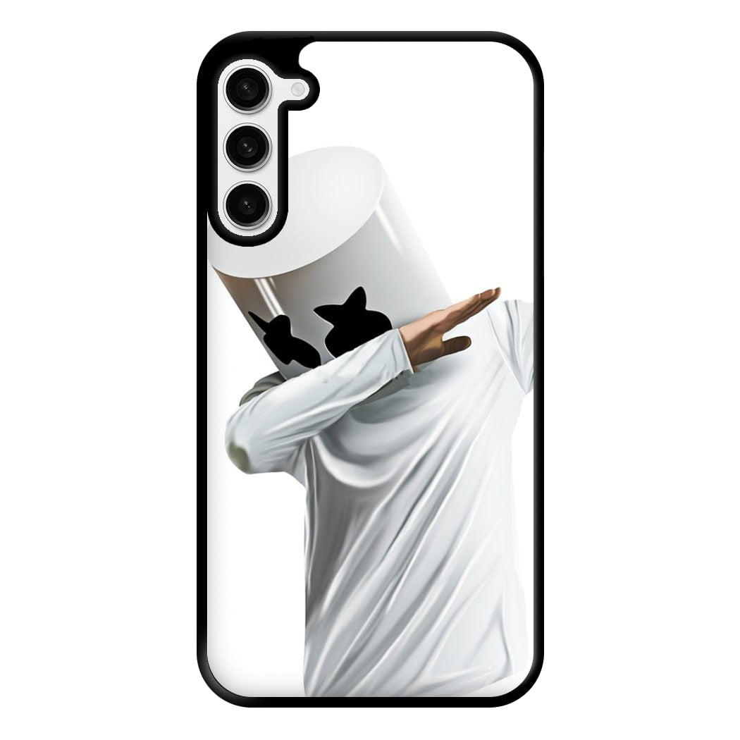 White Helmet DJ Dab Phone Case for Galaxy S23 Plus