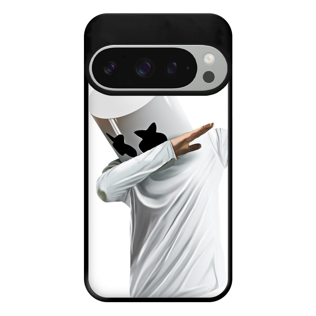 White Helmet DJ Dab Phone Case for Google Pixel 9 Pro XL