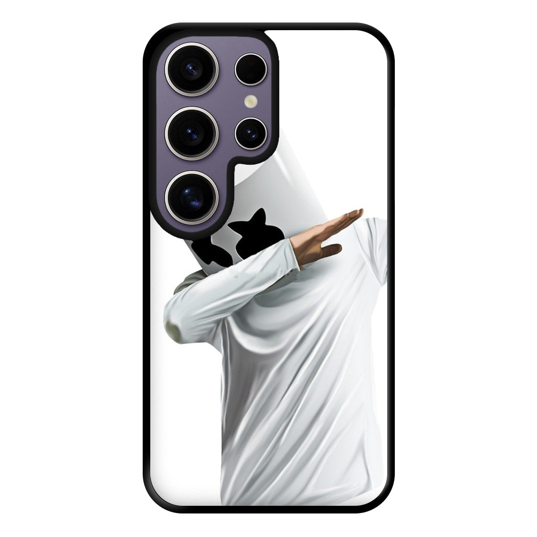 White Helmet DJ Dab Phone Case for Galaxy S25 Ultra