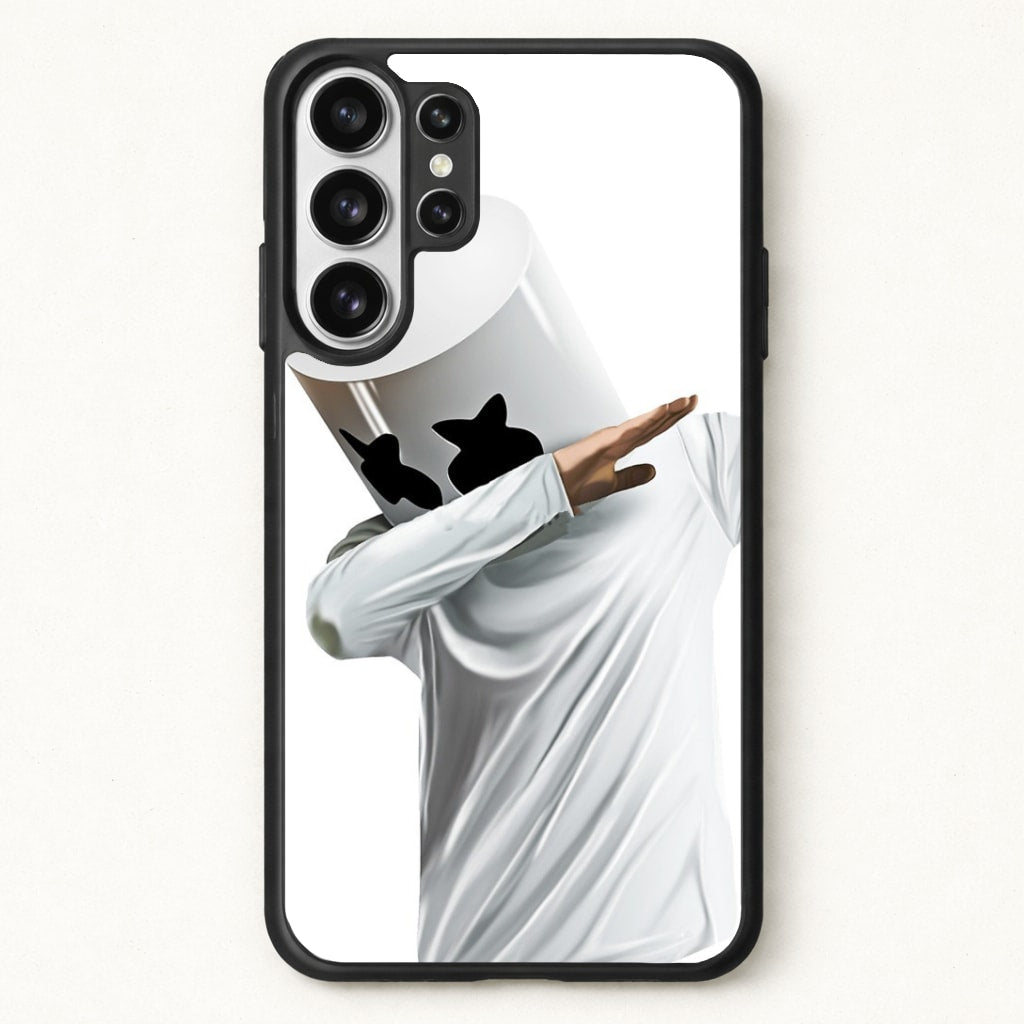 White Helmet DJ Dab Phone Case for Galaxy S26 Ultra