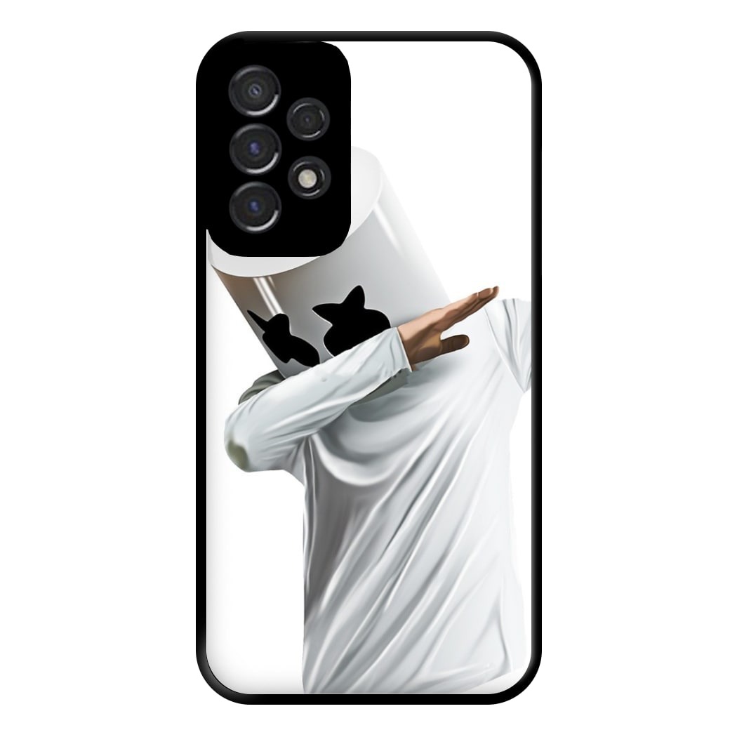 White Helmet DJ Dab Phone Case for Galaxy A53