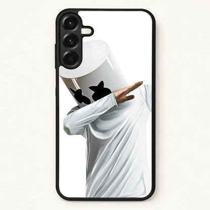 White Helmet DJ Dab Phone Case for Galaxy A57