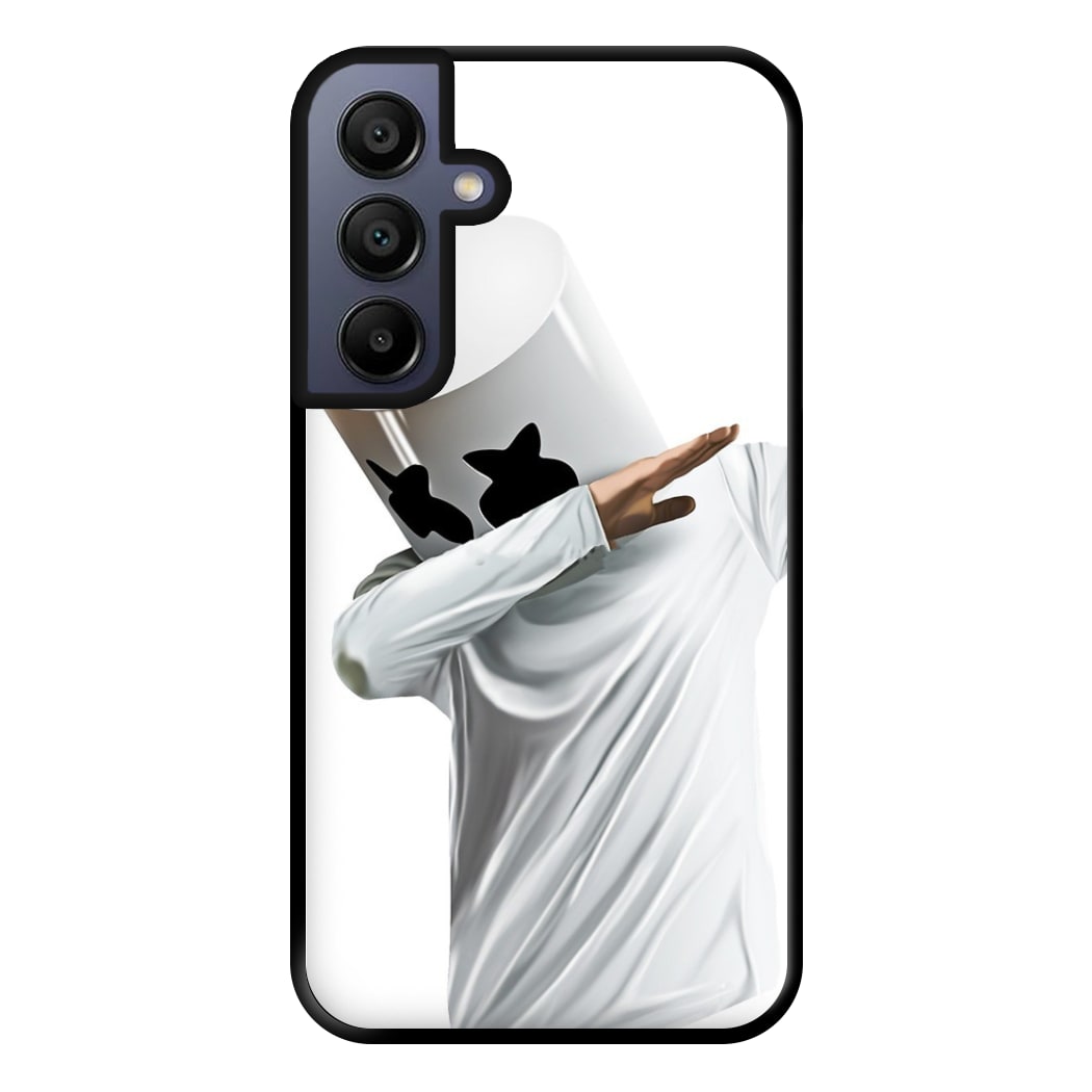 White Helmet DJ Dab Phone Case for Galaxy A15