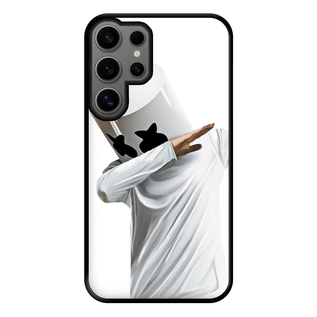 White Helmet DJ Dab Phone Case for Galaxy S24 Ultra