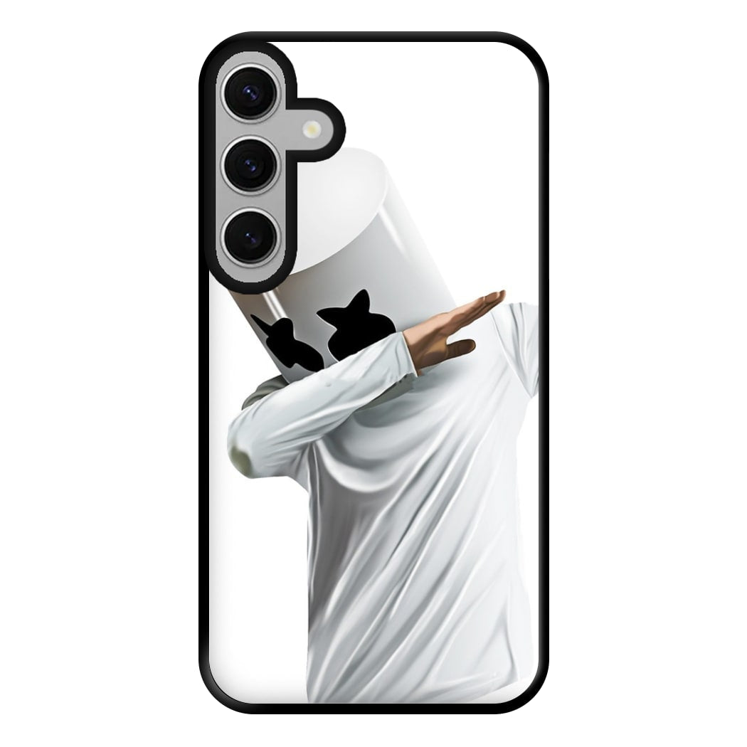 White Helmet DJ Dab Phone Case for Galaxy S24FE