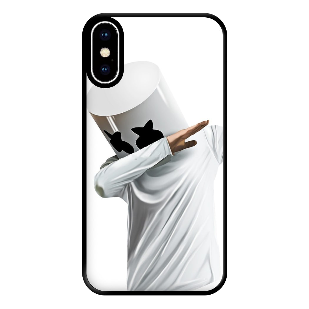 White Helmet DJ Dab Phone Case for iPhone XS Max