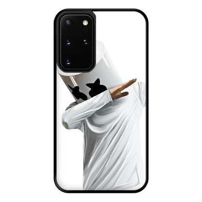 White Helmet DJ Dab Phone Case for Galaxy S20 Plus