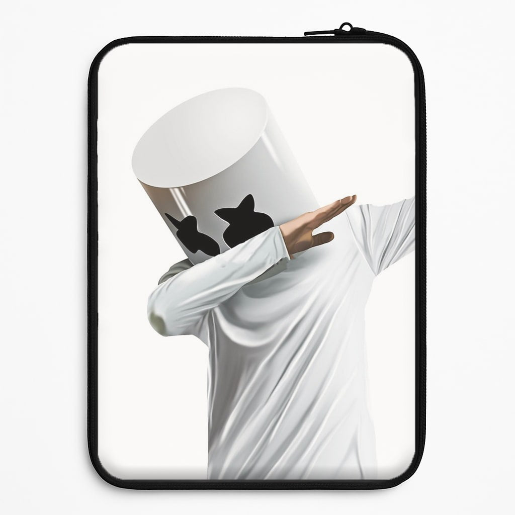 White Helmet DJ Dab Laptop Sleeve