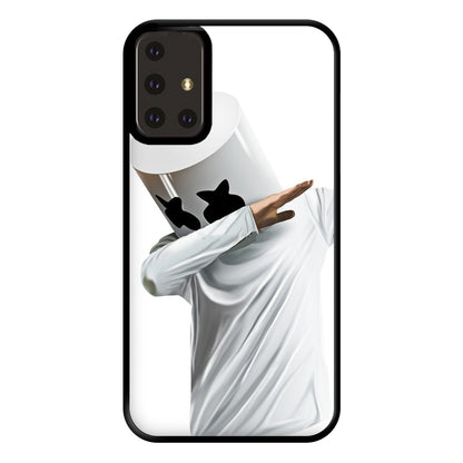 White Helmet DJ Dab Phone Case for Galaxy A71