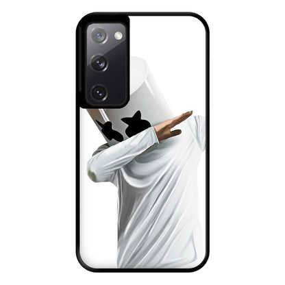 White Helmet DJ Dab Phone Case for Galaxy S20FE