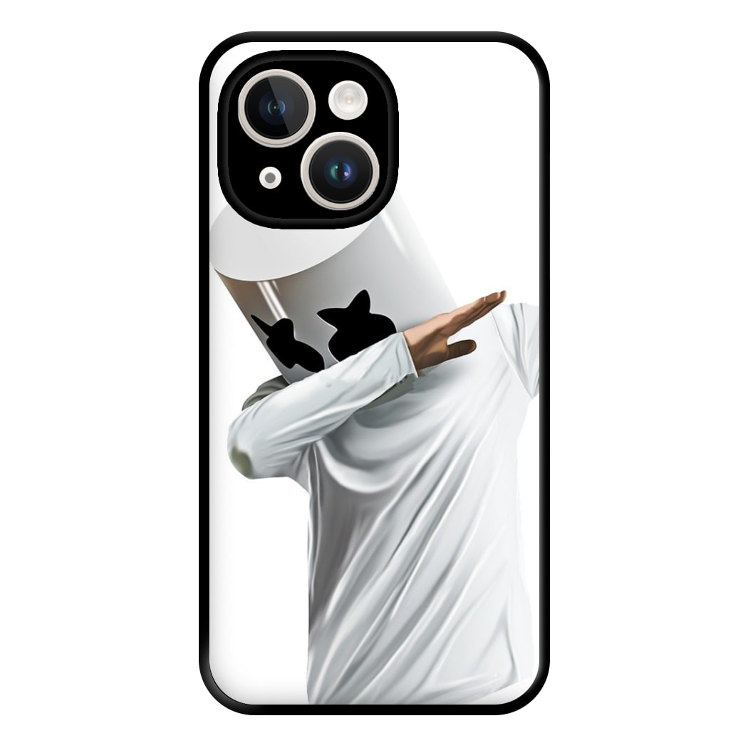 White Helmet DJ Dab Phone Case for iPhone 14 Plus