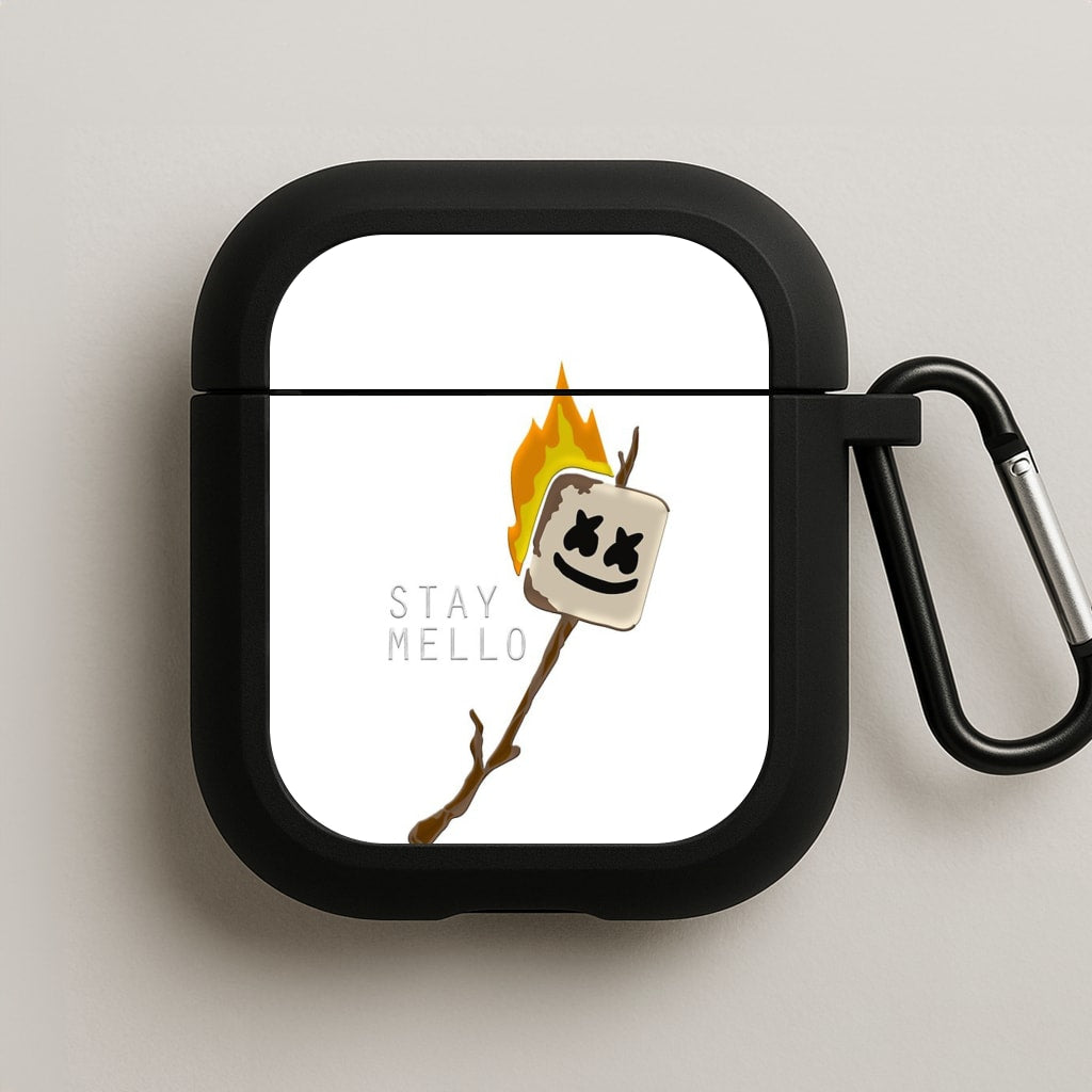 Stay Mello White Helmet DJw - White Helmet DJ AirPods Case