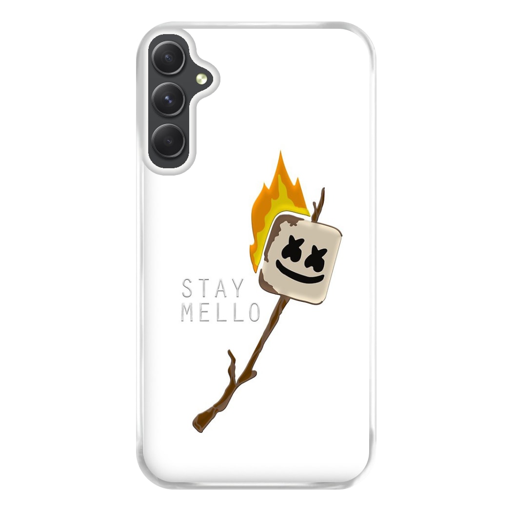 Stay Mello White Helmet DJw - White Helmet DJ Phone Case for Galaxy A14