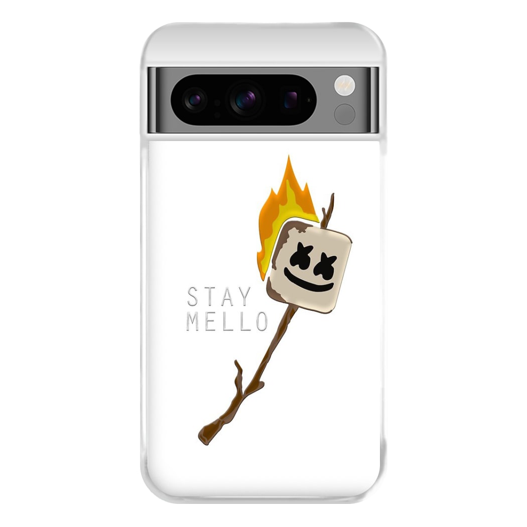 Stay Mello White Helmet DJw - White Helmet DJ Phone Case for Google Pixel 8 Pro