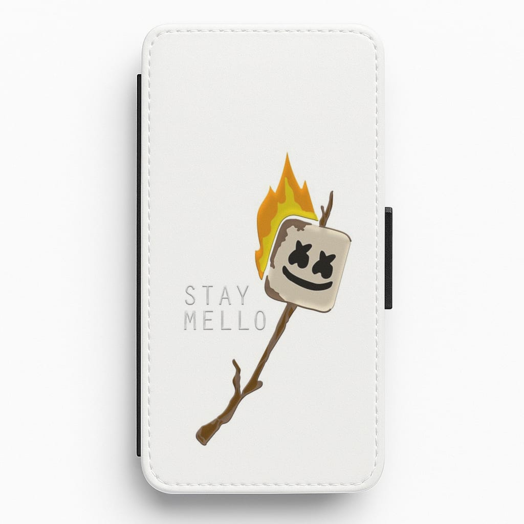 Stay Mello White Helmet DJw - White Helmet DJ Flip / Wallet Phone Case