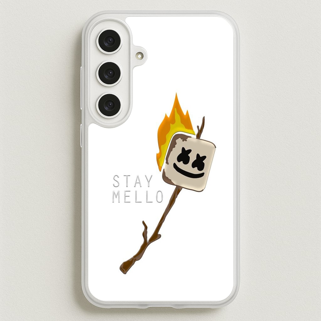 Stay Mello White Helmet DJw - White Helmet DJ Phone Case for Galaxy S25FE