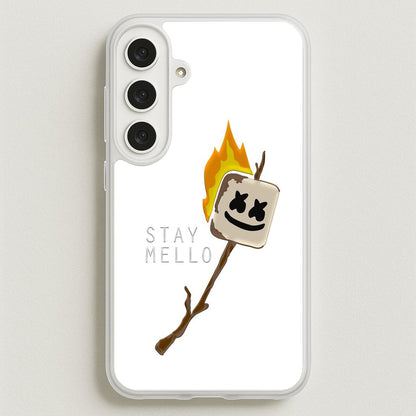 Stay Mello White Helmet DJw - White Helmet DJ Phone Case for Galaxy S25FE