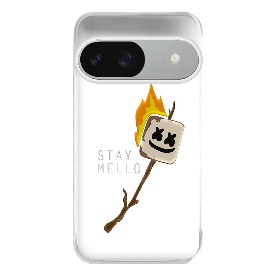 Stay Mello White Helmet DJw - White Helmet DJ Phone Case for Google Pixel 9 / 9 Pro