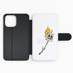 Stay Mello White Helmet DJw - White Helmet DJ Flip Phone Case
