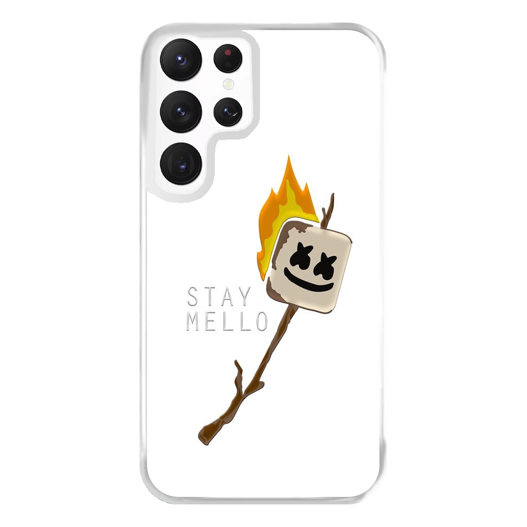 Stay Mello White Helmet DJw - White Helmet DJ Phone Case for Galaxy S22 Ultra