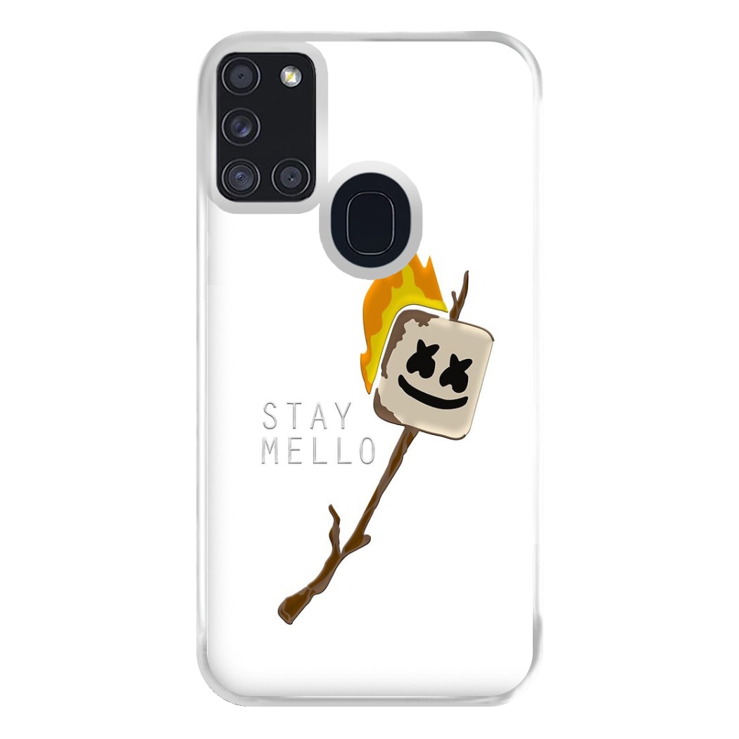 Stay Mello White Helmet DJw - White Helmet DJ Phone Case for Galaxy A21s